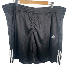 Adidas Galaxy Shorts Mens 2XL Black Activewear Three Stripes Unlined New NWT